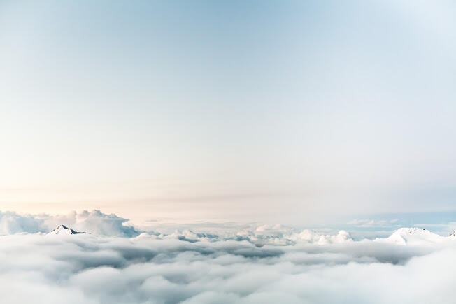 Relaxing cloudscape scene